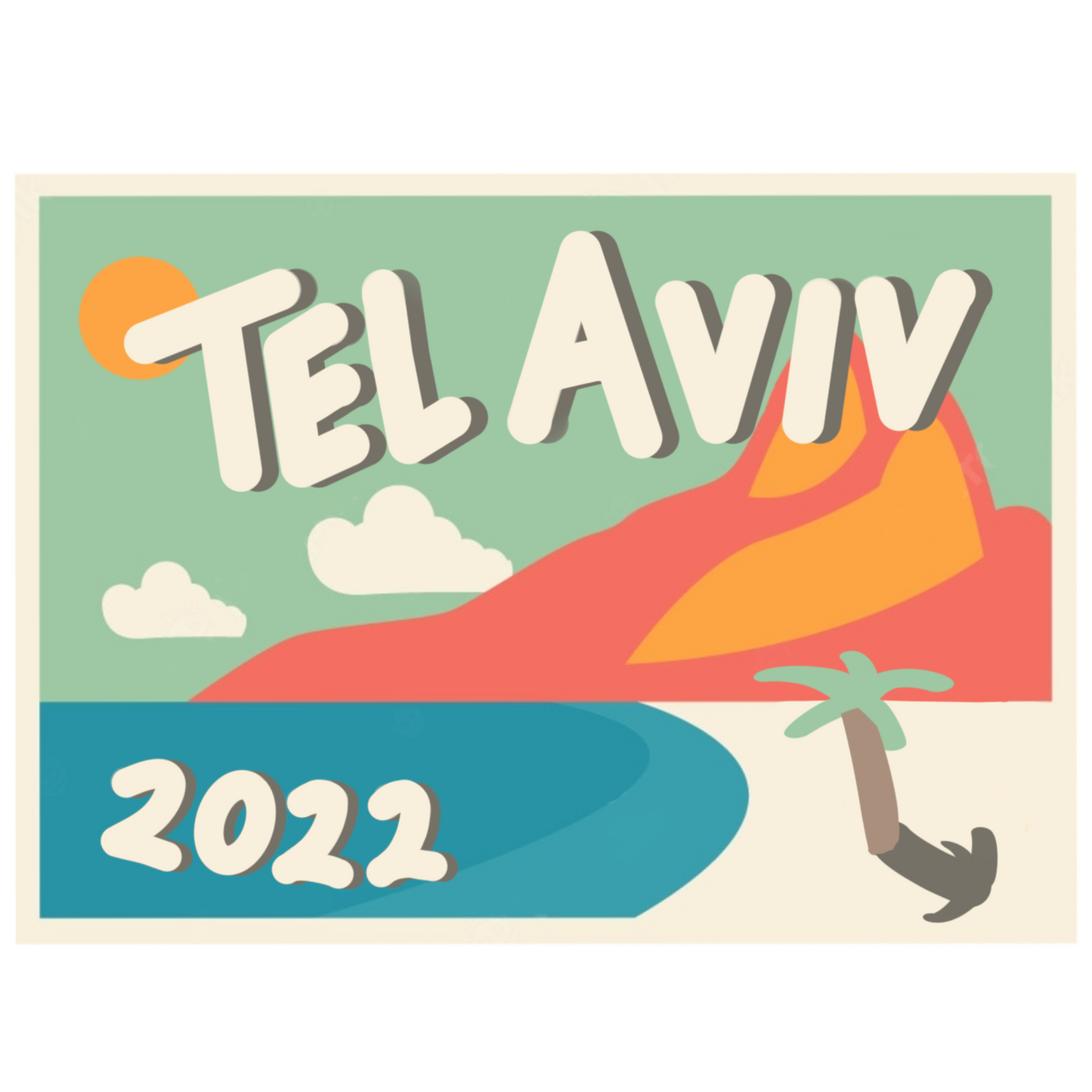 Val's Tel Aviv Sticker Set